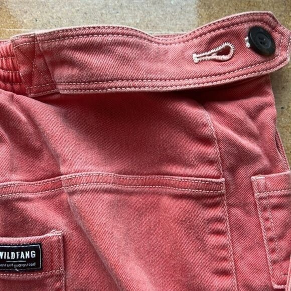 Wildfang Womens Essential Denim Work Skirt Coral Size 3X Stretch Cotton Blend - Picture 6 of 13